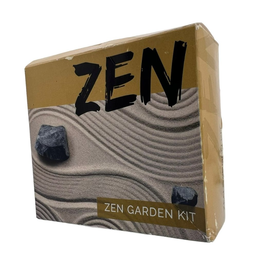 Miniature Zen Garden Kit Home Office Desk Work Relaxation Activity Soothing 3 in